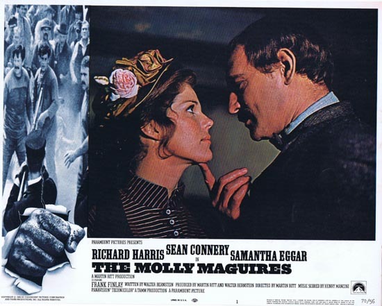 THE MOLLY MAGUIRES Lobby Card 1 1970 Sean Connery Richard Harris