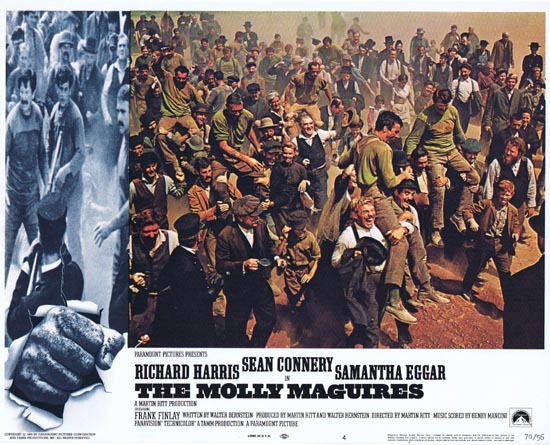 THE MOLLY MAGUIRES Lobby Card 4 1970 Sean Connery Richard Harris