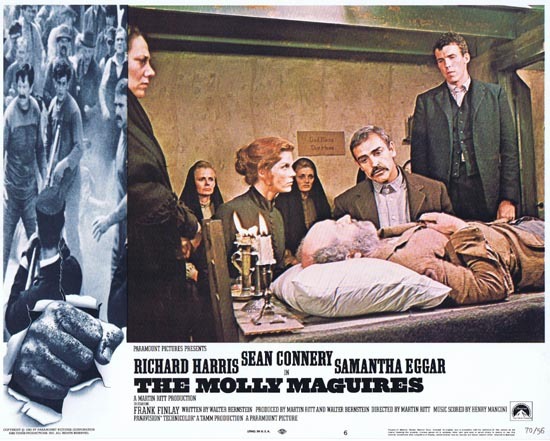 THE MOLLY MAGUIRES Lobby Card 6 1970 Sean Connery Richard Harris