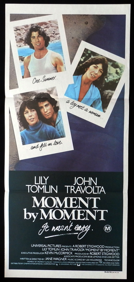 MOMENT BT MOMENT John Travolta Lily Tomlin VINTAGE Daybill Movie poster