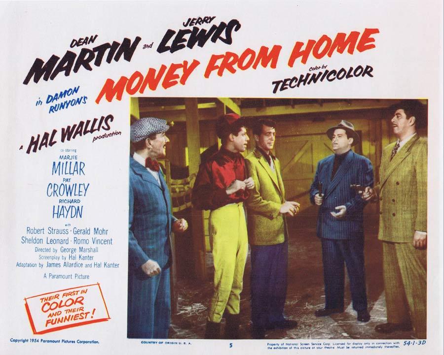MONEY FROM HOME Lobby Card 5 Dean Martin Jerry Lewis