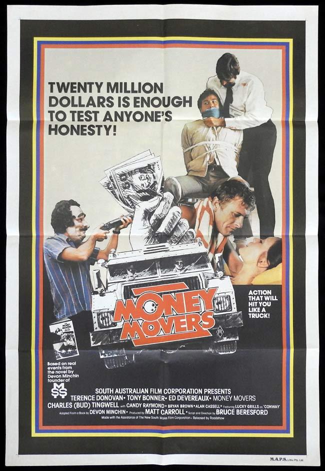 MONEY MOVERS One sheet Movie poster Bruce Beresford Terence Donovan