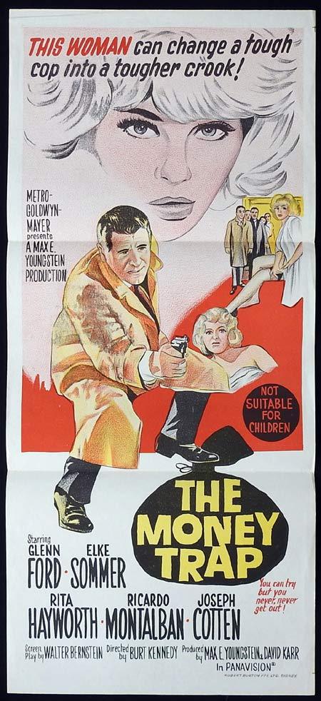 THE MONEY TRAP Original Daybill Movie Poster Glenn Ford Elke Sommer