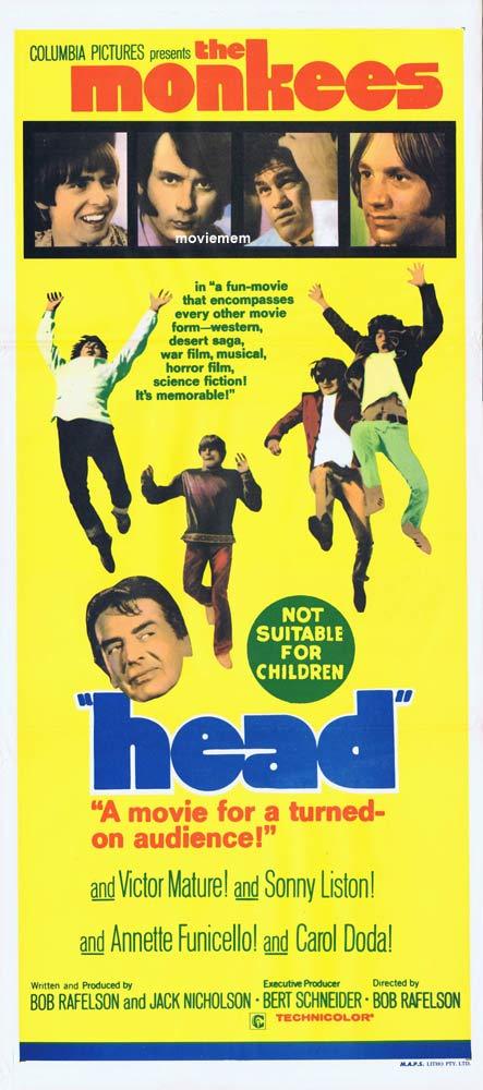 HEAD Original Daybill Movie Poster THE MONKEES Micky Dolenz