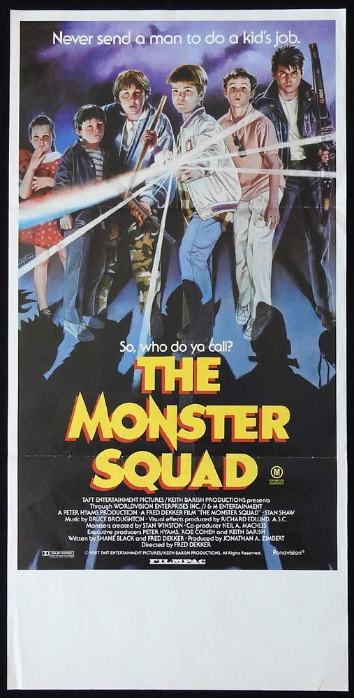 THE MONSTER SQUAD Original Daybill Movie Poster Andre Gower Dracula