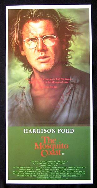 MOSQUITO COAST Original Daybill Movie Poster Harrison Ford Helen Mirren River Phoenix