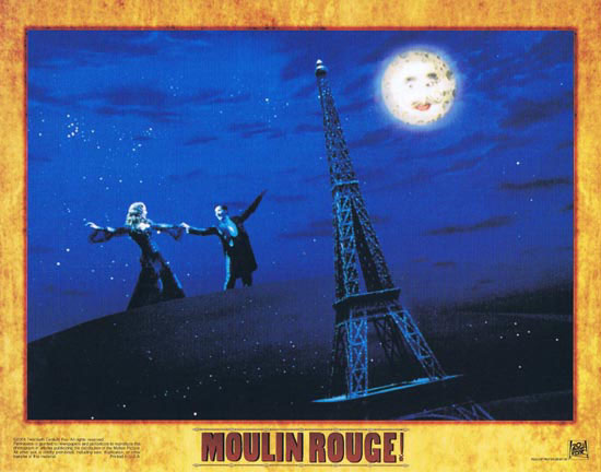 MOULIN ROUGE Original Lobby card 1 Nicole Kidman Ewan McGregor
