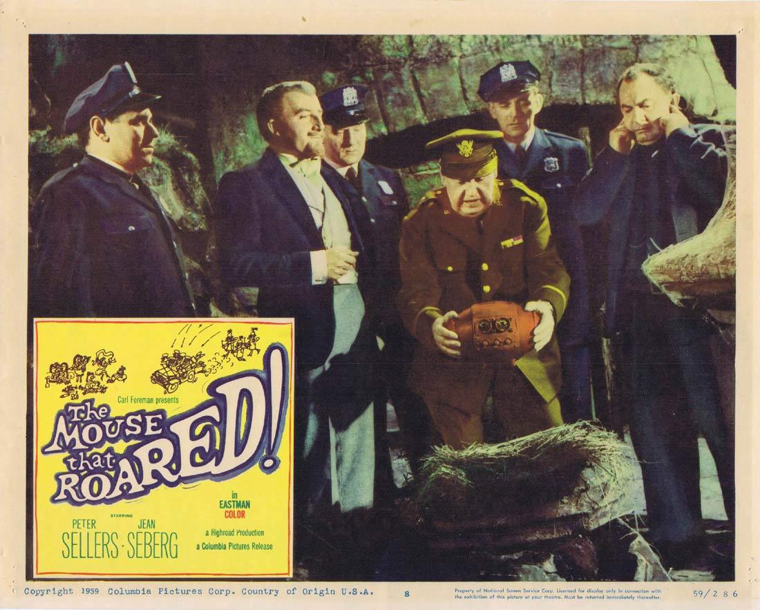 THE MOUSE THAT ROARED Lobby card 8 1959 Peter Sellers Seberg