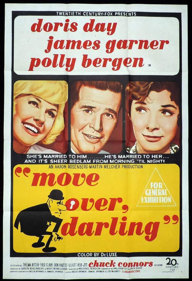 MOVE OVER DARLING One Sheet Movie Poster Doris Day James Garner