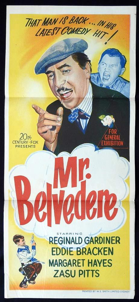 MR BELVEDERE Original Daybill Movie poster Reginald Gardiner