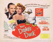 MR DRAKE'S DUCK Title Lobby Card Douglas Fairbanks Yolande Donlan