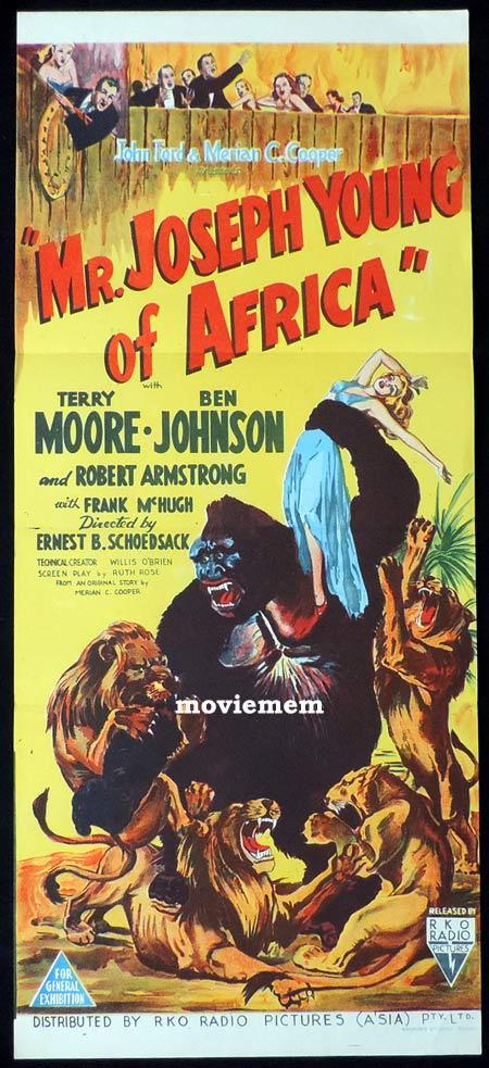 MR JOSEPH YOUNG OF AFRICA Original Daybill Movie Poster Mighty Joe Young