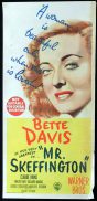 MR SKEFFINGTON daybill Movie poster Claude Rains Bette Davis