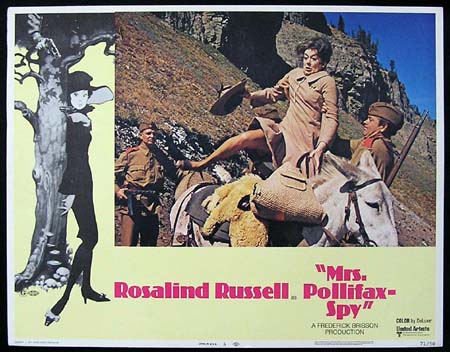 MRS POLLIFAX SPY ’71-Rosalind Russell ORIGINAL US Lobby card #5