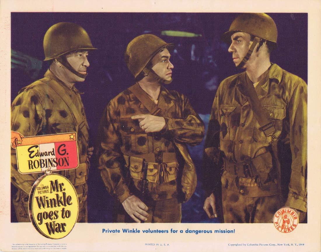 MR WINKLE GOES TO WAR Original Lobby Card Edward G. Robinson Ruth Warrick