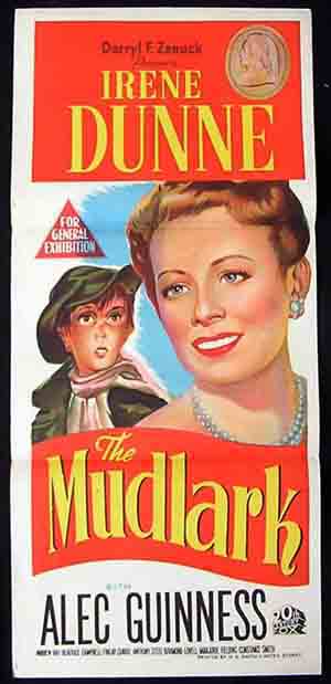 THE MUDLARK  daybill Movie poster 1950 Alec Guinness Irene Dunne