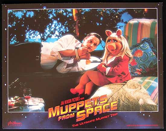 MUPPETS FROM SPACE Vintage Lobby Card 1 Miss Piggy Jim Henson