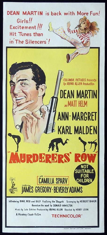 MURDERERS ROW Original Daybill Movie Poster Dean Martin Ann-Margret