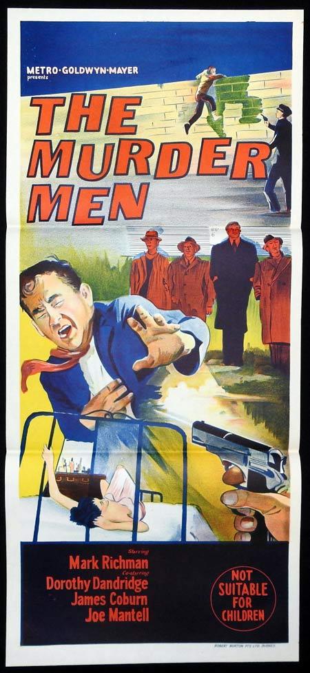 THE MURDER MEN Original Daybill Movie Poster Peter Mark Richman James Coburn Dorothy Dandridge