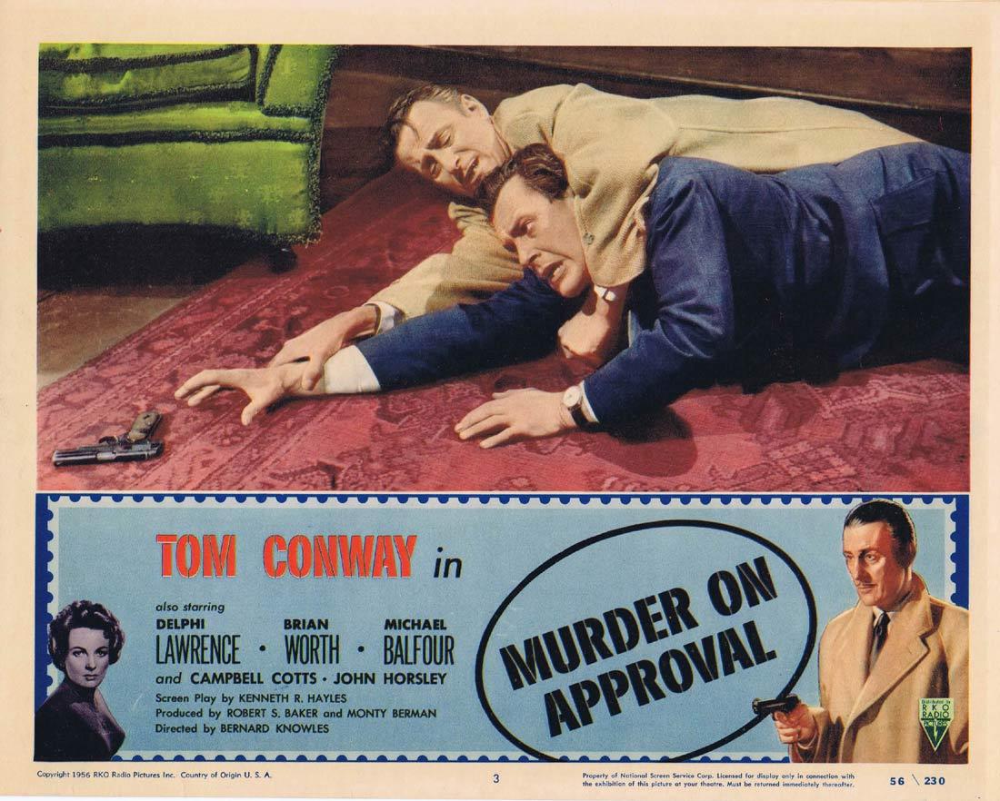 MURDER ON APPROVAL Lobby Card 3 Tom Conway Film Noir RKO