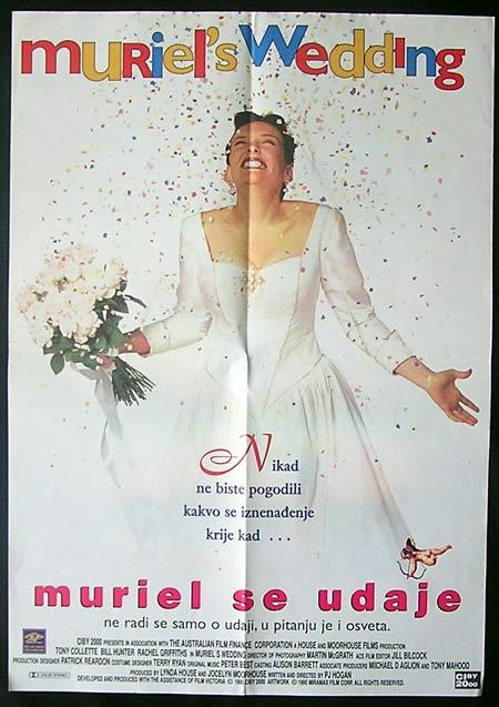 MURIEL’S WEDDING 1994 Toni Collette RARE Yugoslav Movie poster