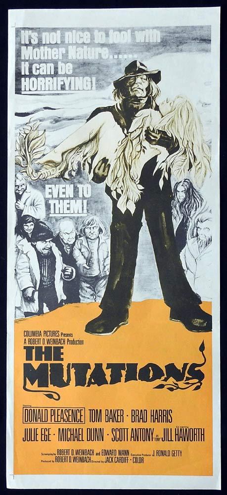 THE MUTATIONS Original Daybill Movie Poster Donald Pleasence Tom Baker