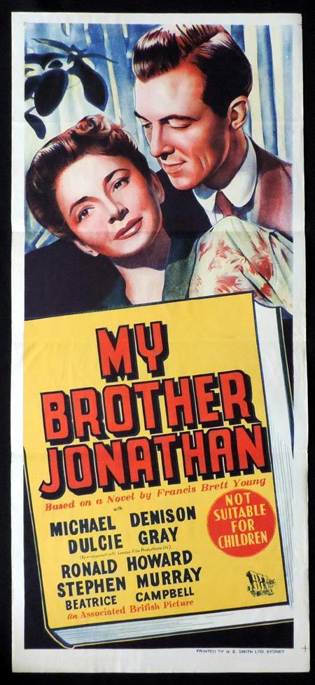 MY BROTHER JONATHAN Original Daybill Movie Poster Michael Denison