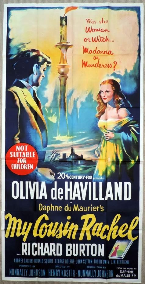 MY COUSIN RACHEL Original 3 Sheet Movie Poster Olivia de Havilland