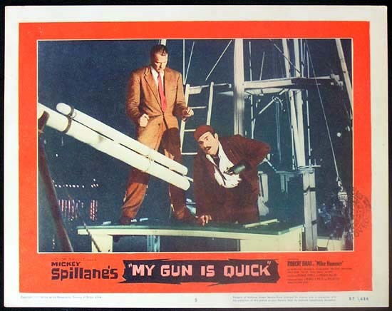 MICKEY SPILLANE’S MY GUN IS QUICK 1957 Mike Hammer RARE Lobby card 5