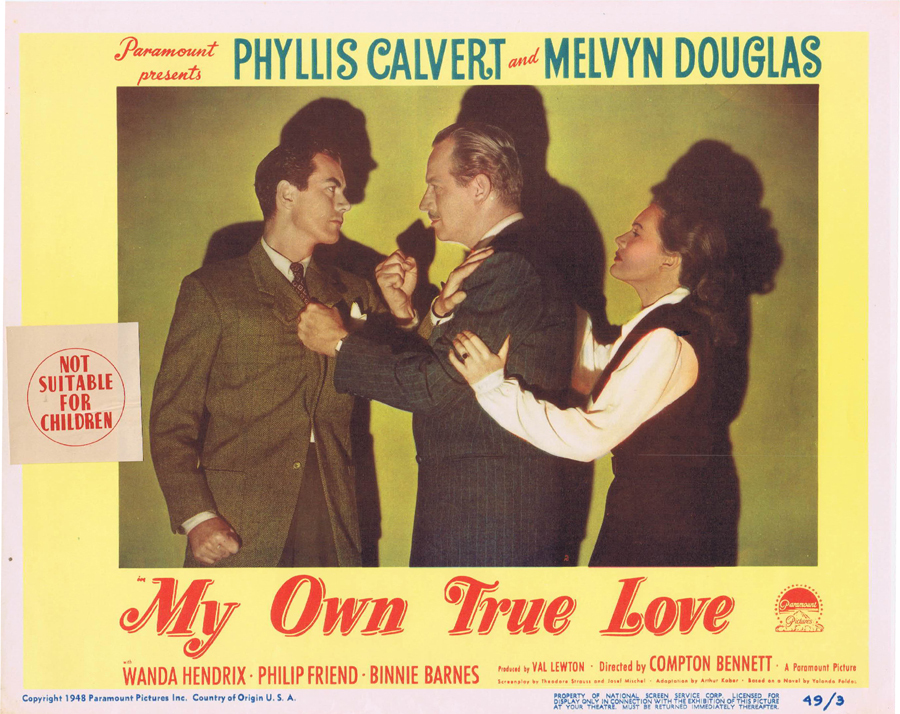 MY OWN TRUE LOVE Lobby card 2 Phyllis Calvert Melvyn Douglas