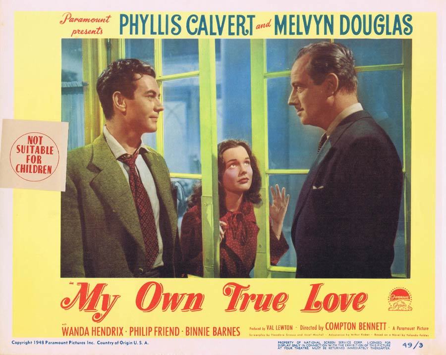 MY OWN TRUE LOVE Lobby card 5 Phyllis Calvert Melvyn Douglas