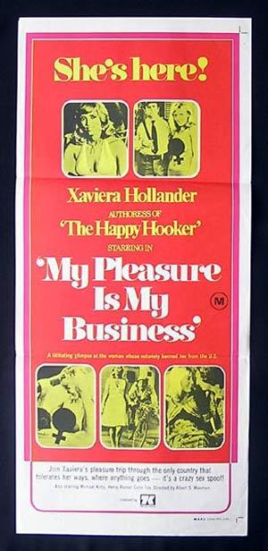 MY PLEASURE IS MY BUSINESS 75-Xaviera Hollander daybill