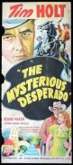 THE MYSTERIOUS DESPERADO Original Daybill Movie Poster Tim Holt Western