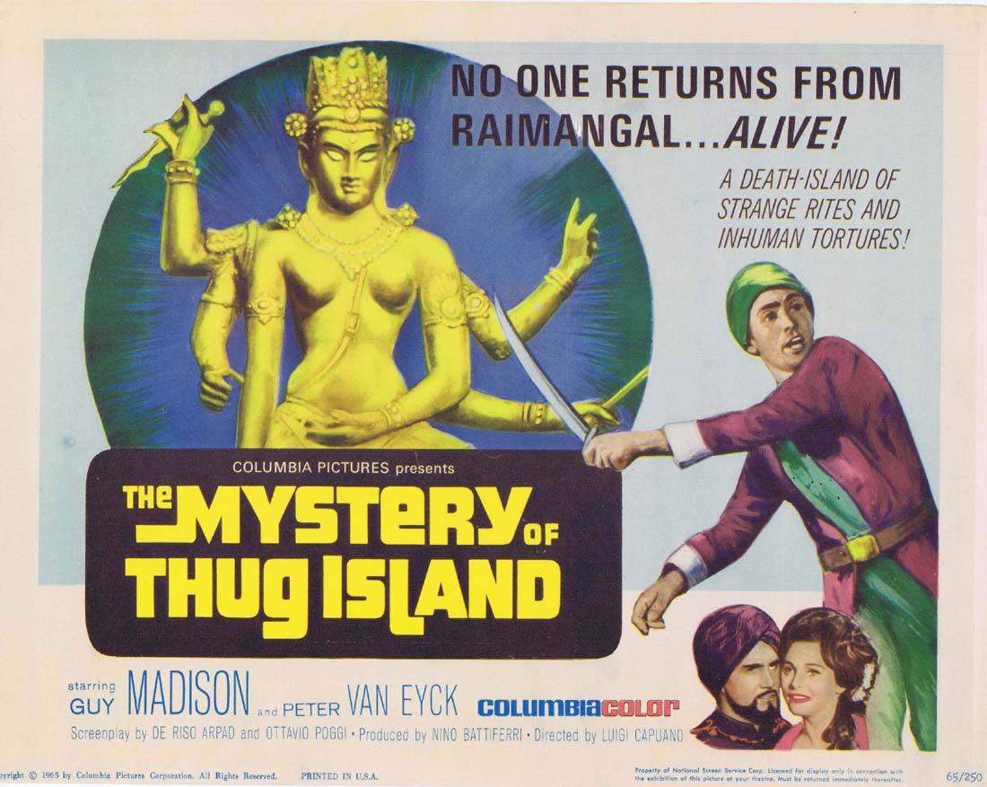 MYSTERY OF THUG ISLAND 1965 Guy Madsion Title Lobby Card