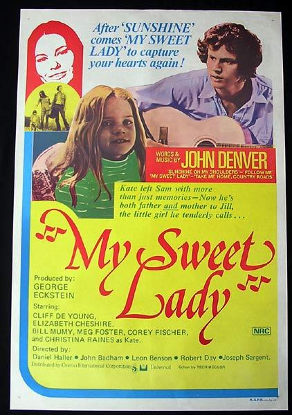 MY SWEET LADY Original One sheet Movie poster Cristina Raines Cliff De Young