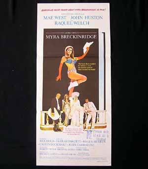 MYRA BRECKINRIDGE 1970 Australian Daybill Movie poster Raquel Welch