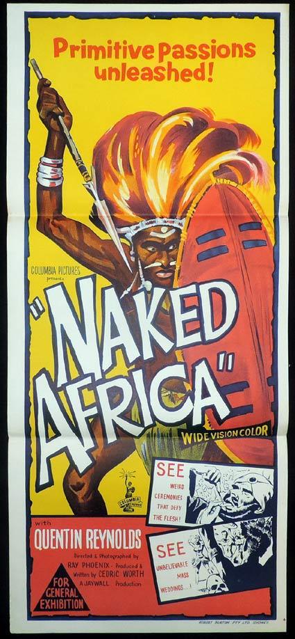 NAKED AFRICA aka MONDO AFRICANA Daybill Movie poster 1957 Documentary