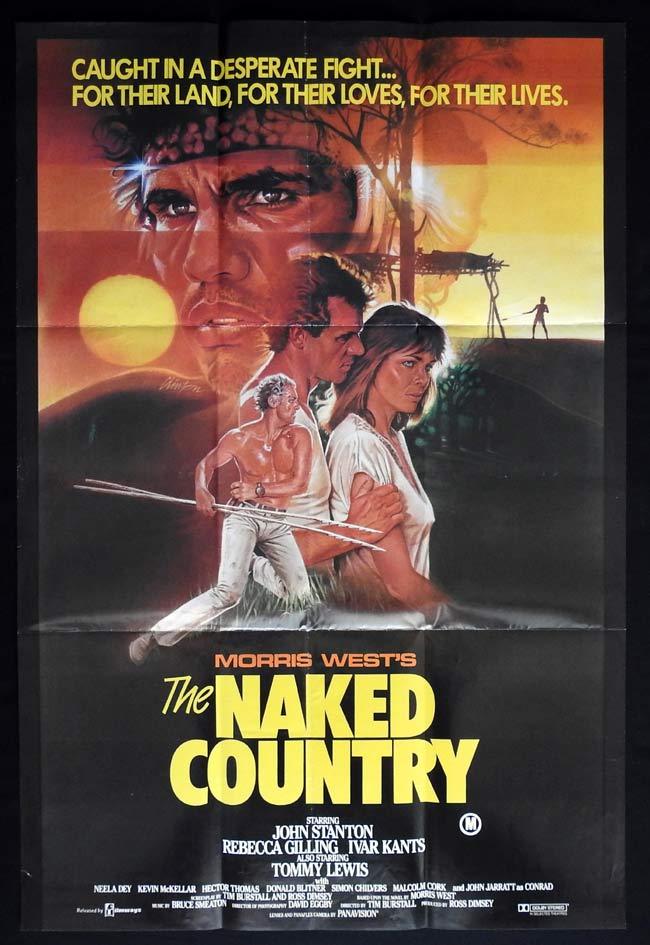 THE NAKED COUNTRY One sheet Movie poster  John Stanton Rebecca Gilling