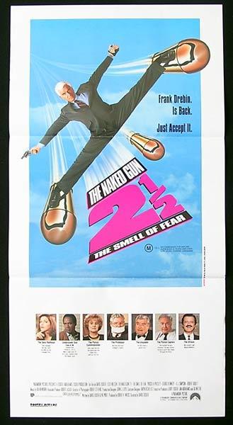 NAKED GUN 2 and a HALF Original Daybill Movie Poster Leslie Nielsen Priscilla Presley