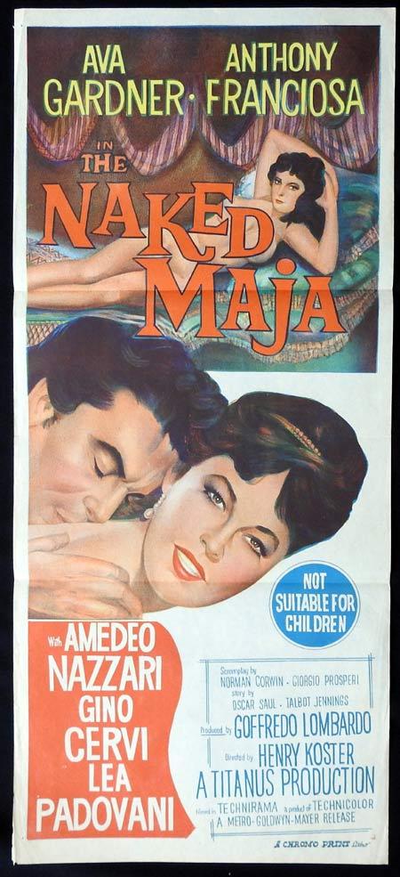 THE NAKED MAJA Original Daybill Movie Poster Ava Gardner Anthony Franciosa