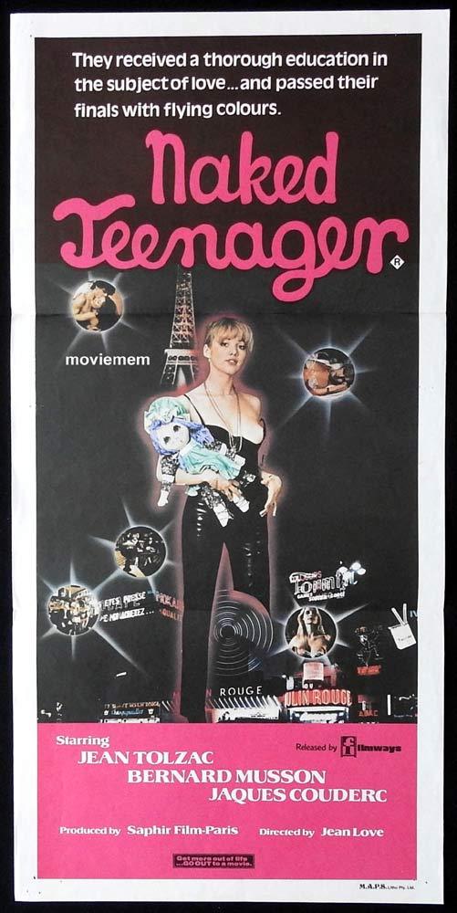 NAKED TEENAGER Original Daybill Movie Poster Jean Tolzac Bernard Musson