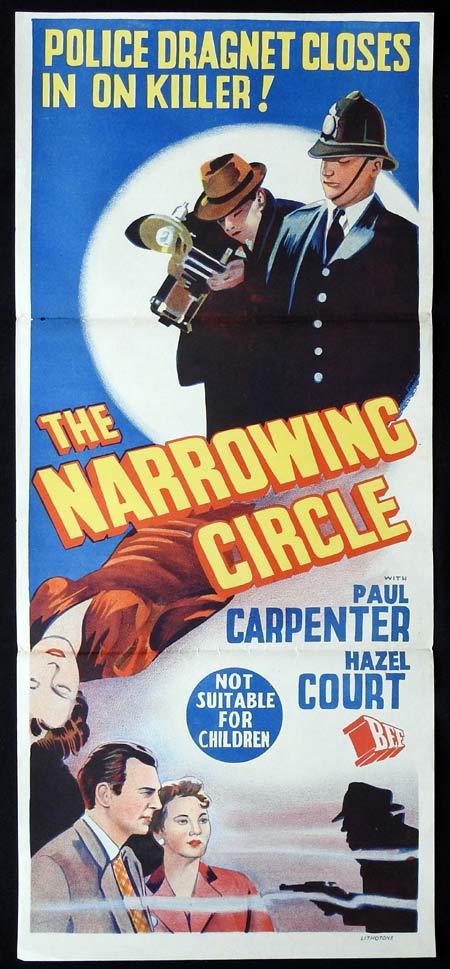 THE NARROWING CIRCLE Daybill Movie poster Hazel Court