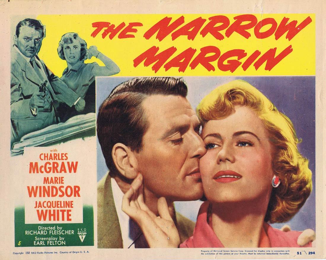 THE NARROW MARGIN Lobby card 5 1952 RKO Charles McGraw Film Noir