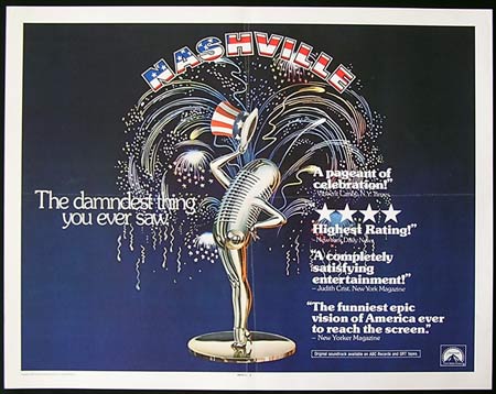 NASHVILLE ’75-Robert Altman US HALF SHEET poster