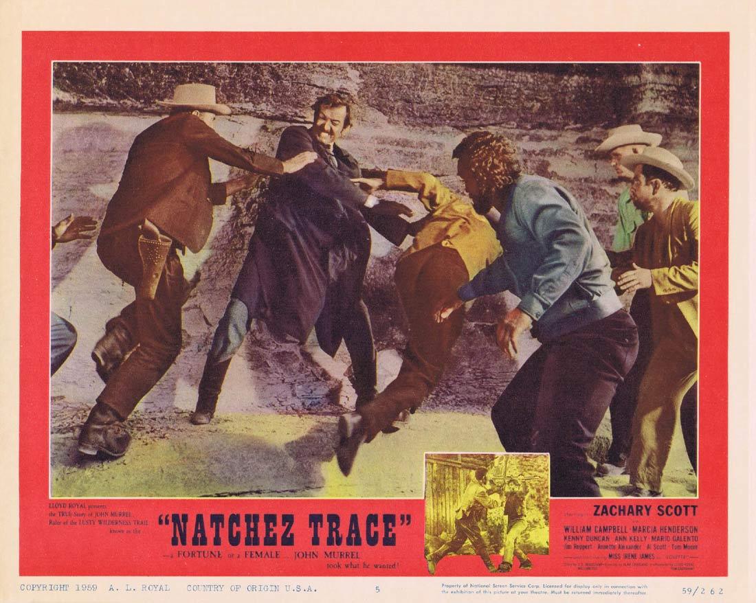 NATCHEZ TRACE Original Lobby Card Zachary Scott Western