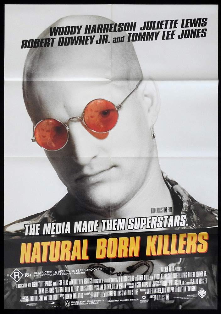 NATURAL BORN KILLERS One sheet Movie poster 1994 Woody Harrelson
