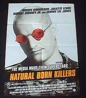 NATURAL BORN KILLERS ’94-Woody Harrelson One sheet
