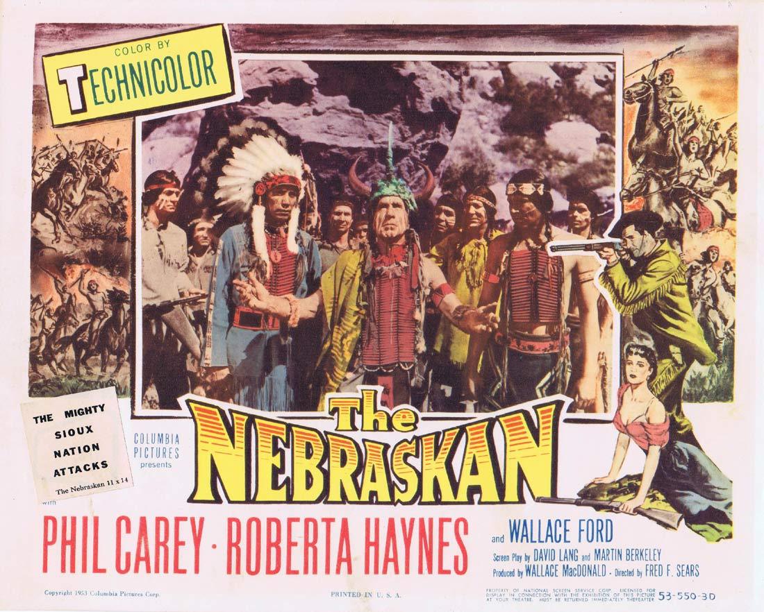 THE NEBRASKAN Original Title Lobby Card Phil Carey Roberta Haynes