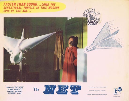 THE NET 1953 Phyllis Calvert Lobby Card 2