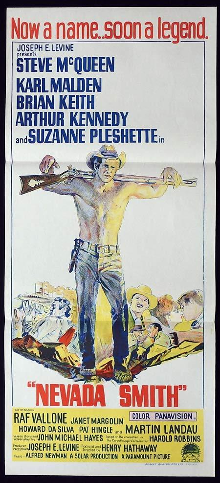 NEVADA SMITH Original Daybill Movie Poster Steve McQueen Karl Malden
